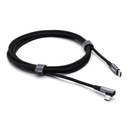 60W Fast Charging Braided Type C to C Cable 