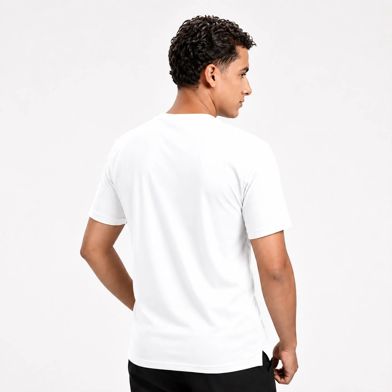 AGGERT Round Neck T-Shirt SUPIMA MERCERISED Cotton 220 GSM White