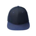 AGGERT Flat Brim Cap-Navy Blue