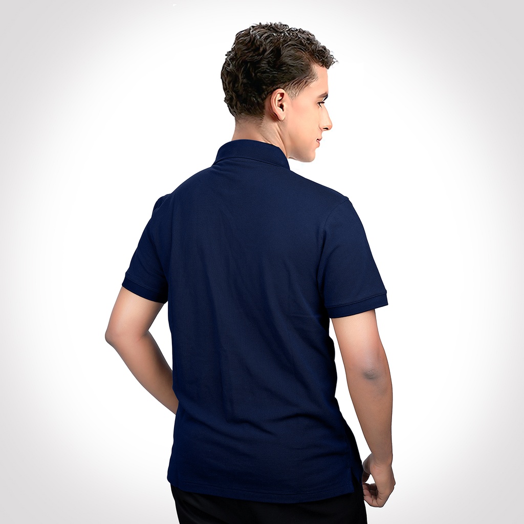 AGGERT Polo SUPIMA Cotton 220 GSM Navy Blue