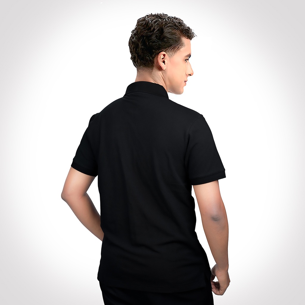 AGGERT Polo SUPIMA MERCERISED Cotton 240 GSM Black