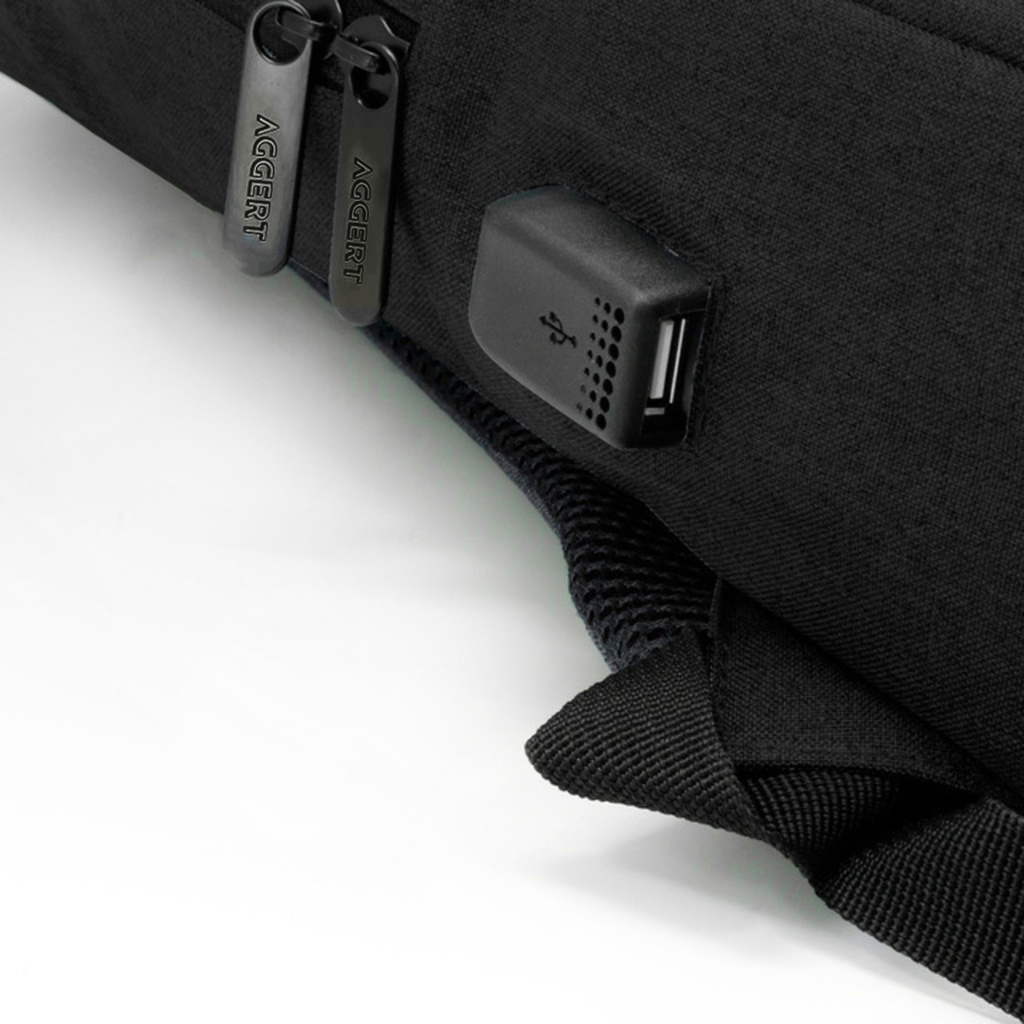 AGGERT Backpack Black - Metro