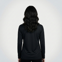 AGGERT Round Neck Full sleeve T-Shirt SUPIMA MERCERISED Cotton 200 GSM Black - Women