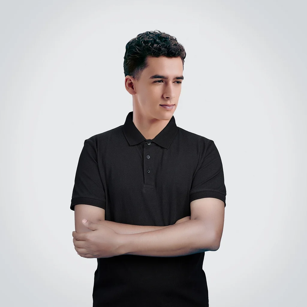 AGGERT Polo SUPIMA Cotton 220 GSM Black