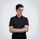 AGGERT Polo SUPIMA Cotton 220 GSM Black