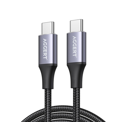 [6502] AGGERT 100W Fast Charging Braided Type C to C Cable 