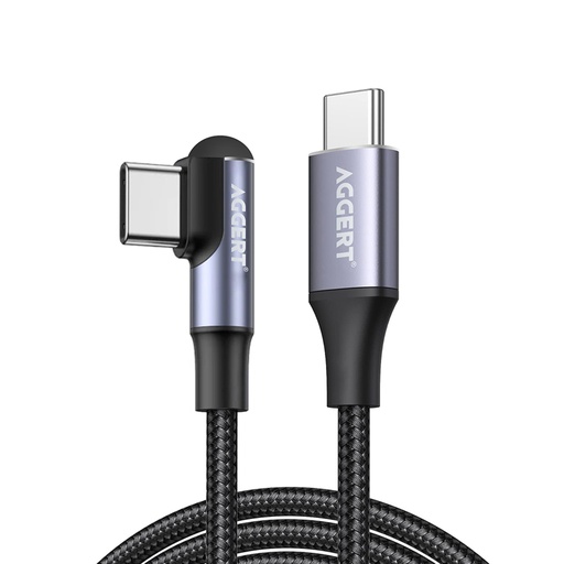 [6503] AGGERT 60W Fast Charging Braided Type C to C Cable 