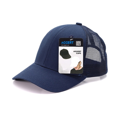 [AGHWNB6761] AGGERT Trucker Cap-Navy Blue